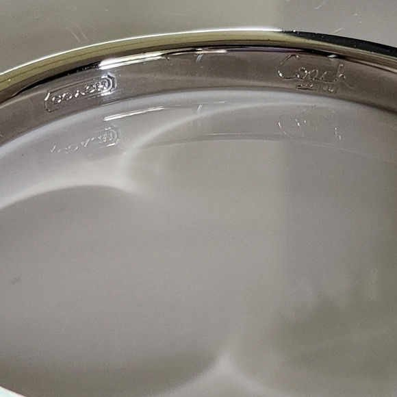 NWOT Coach Silver Bangle - Picture 5 of 8